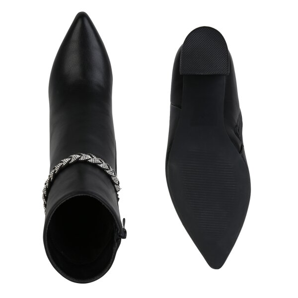 Damen Klassische Stiefeletten in Schwarz