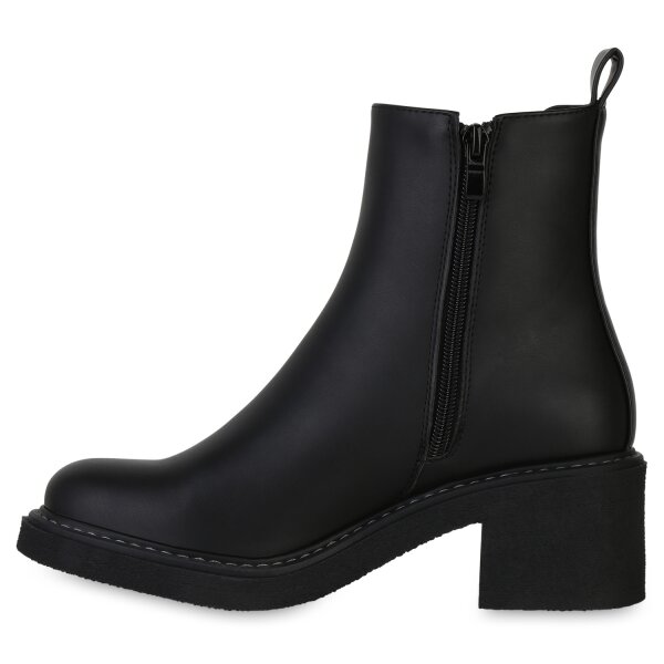 Damen Klassische Stiefeletten in Schwarz