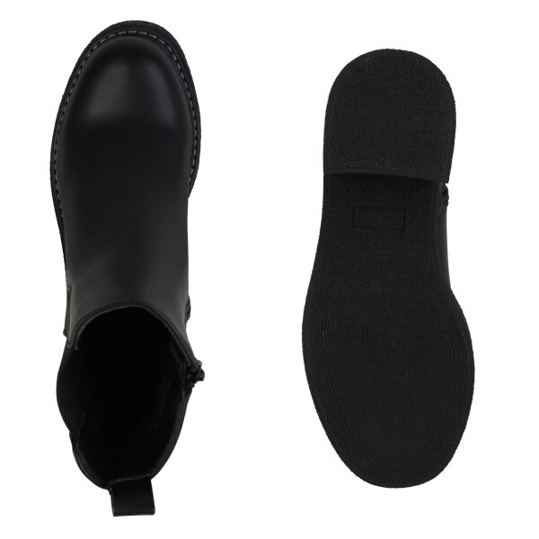 Damen Klassische Stiefeletten in Schwarz