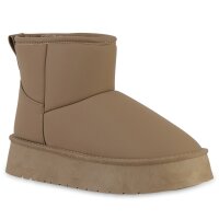 Damen Winter Boots in Khaki