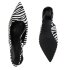 Damen Slingpumps in Schwarz Weiss Zebra