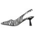 Damen Slingpumps in Schwarz Weiss Zebra