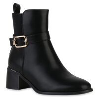 Damen Biker Boots in Schwarz