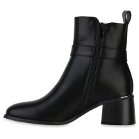 Damen Biker Boots in Schwarz
