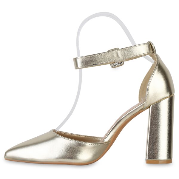 Damen Spitze Pumps in Gold