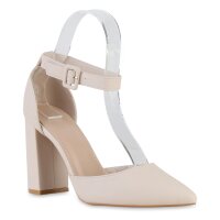 Damen Spitze Pumps in Beige