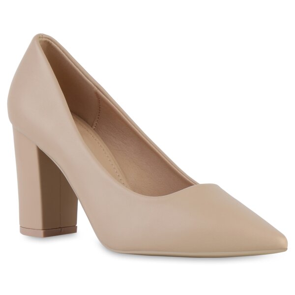 Damen Spitze Pumps in Beige