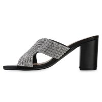 Damen Pantoletten in Schwarz