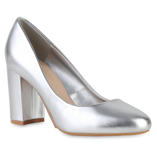 Damen Klassische Pumps in Silber