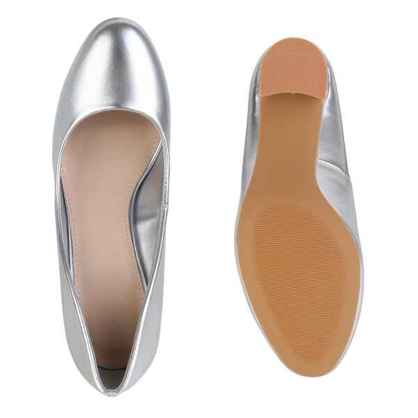 Damen Klassische Pumps in Silber
