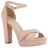 Damen High Heels in Rosa Velours