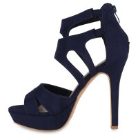 Damen High Heels in Dunkelblau