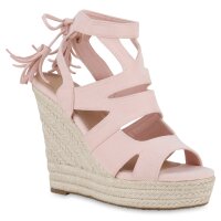 Damen Keilsandaletten in Rosa
