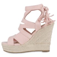 Damen Keilsandaletten in Rosa