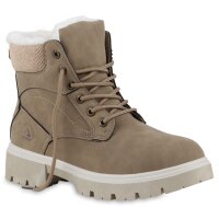 Damen Worker Boots in Khaki