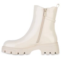 Damen Klassische Stiefeletten in Beige Lack