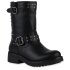 Damen Bikerstiefel in Schwarz
