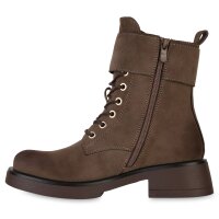 Damen Schnürstiefeletten in Braun