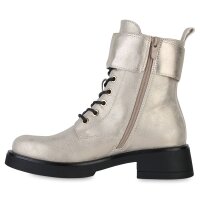 Damen Schnürstiefeletten in Gold