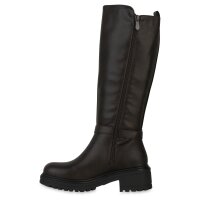 Damen Bikerstiefel in Braun