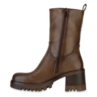 Damen Klassische Stiefeletten in Khaki