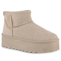 Damen Winter Boots in Beige