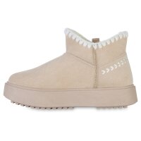 Damen Winter Boots in Beige