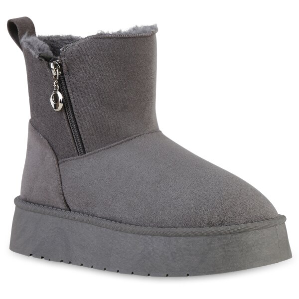 Damen Winter Boots in Grau