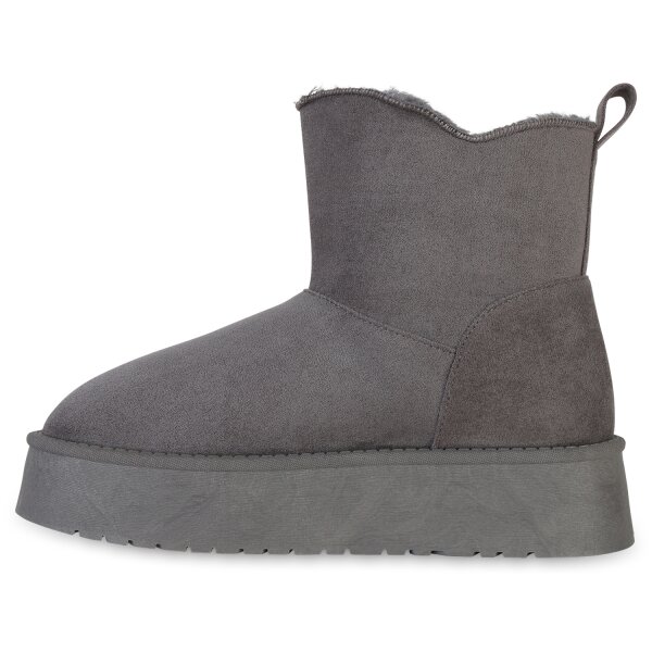 Damen Winter Boots in Grau