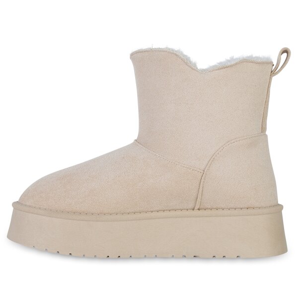 Damen Winter Boots in Beige