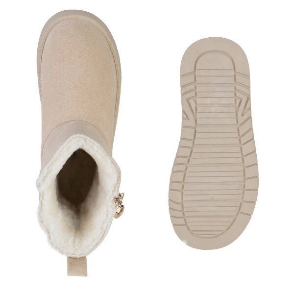 Damen Winter Boots in Beige