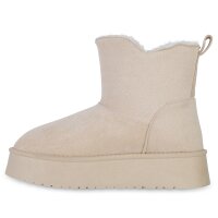 Damen Winter Boots in Beige