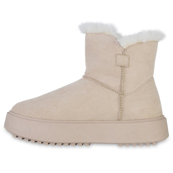 Damen Winter Boots in Beige