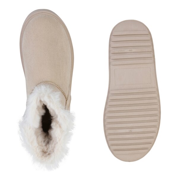 Damen Winter Boots in Beige