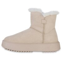 Damen Winter Boots in Beige