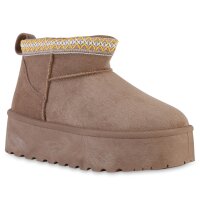 Damen Winter Boots in Khaki