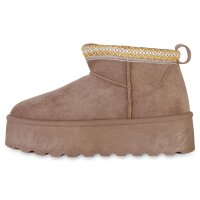 Damen Winter Boots in Khaki