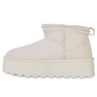 Damen Winter Boots in Beige