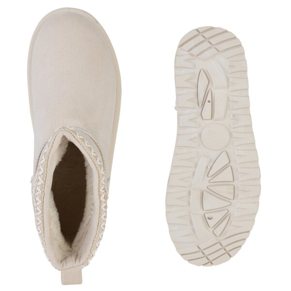 Damen Winter Boots in Beige