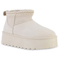 Damen Winter Boots in Beige