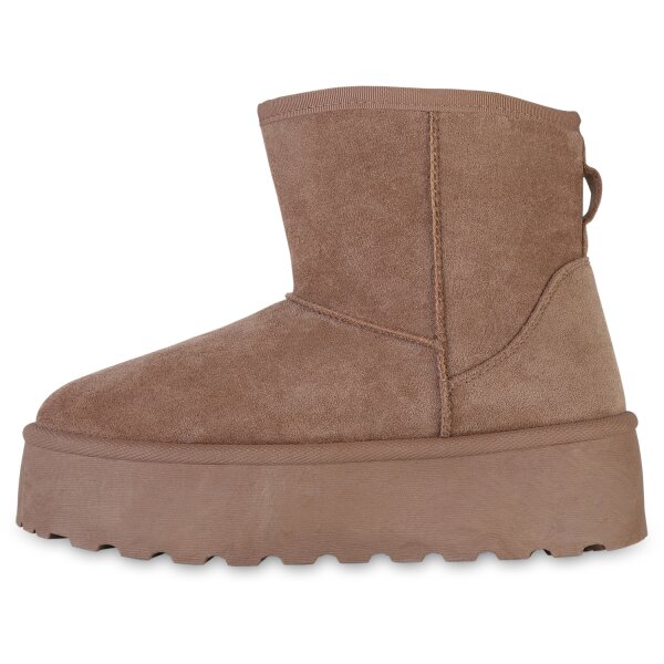 Damen Winter Boots in Khaki