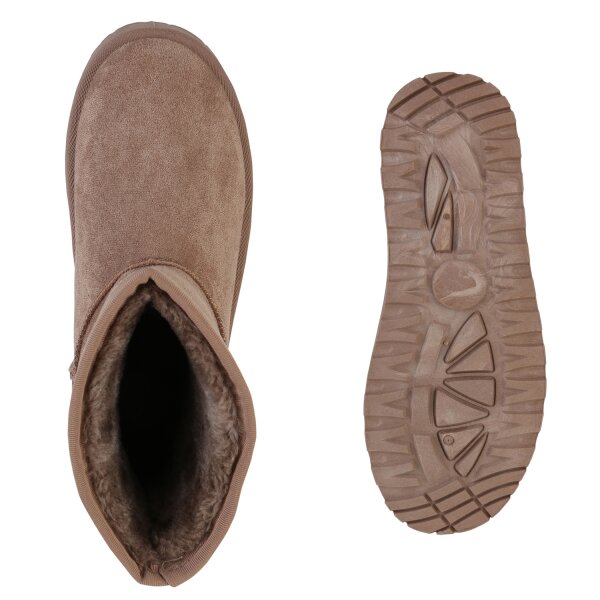 Damen Winter Boots in Khaki