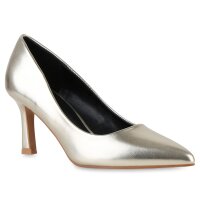Damen Spitze Pumps in Gold