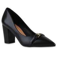 Damen Spitze Pumps in Schwarz