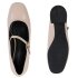 Damen Mary Janes in Beige Lack