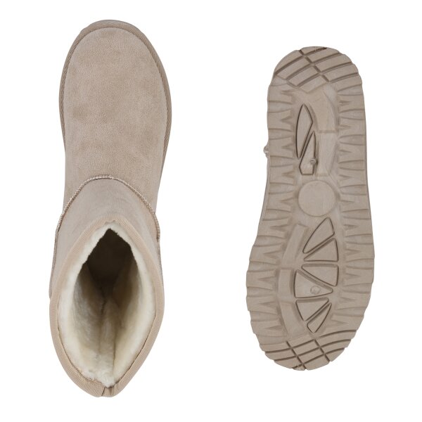 Damen Winter Boots in Beige