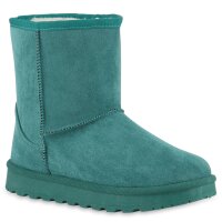 Damen Winter Boots in Grün