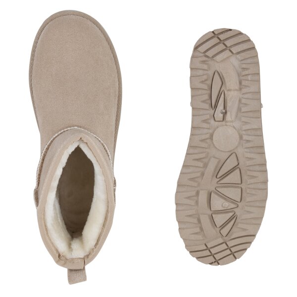 Damen Winter Boots in Beige