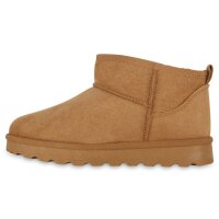 Damen Winter Boots in Hellbraun