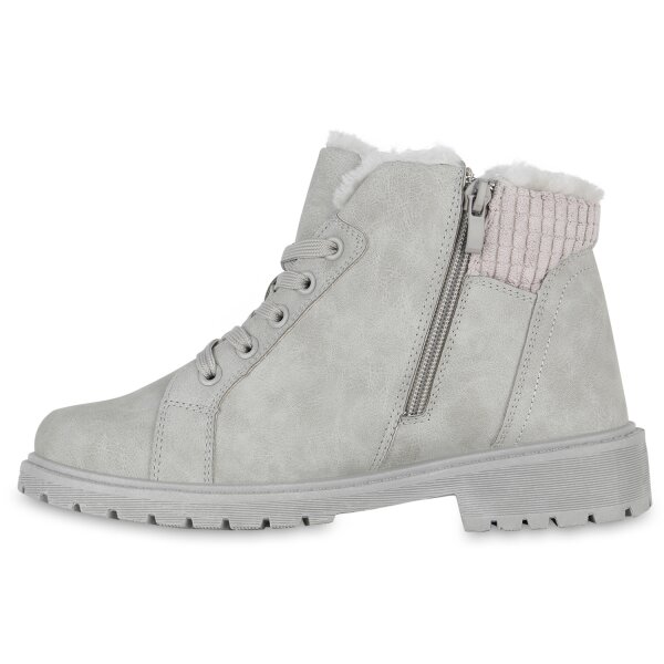 Damen Worker Boots in Hellgrau 841489 online kaufen